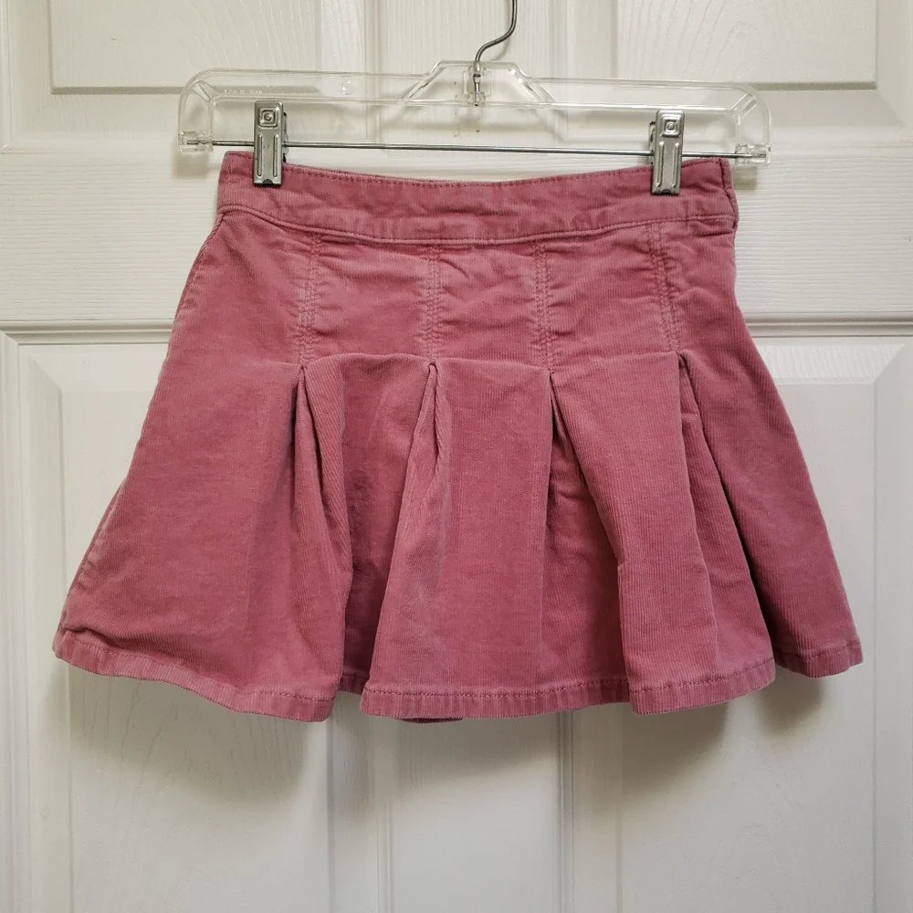 Gap Kids Pink Corduroy Pleated Mini Skirt